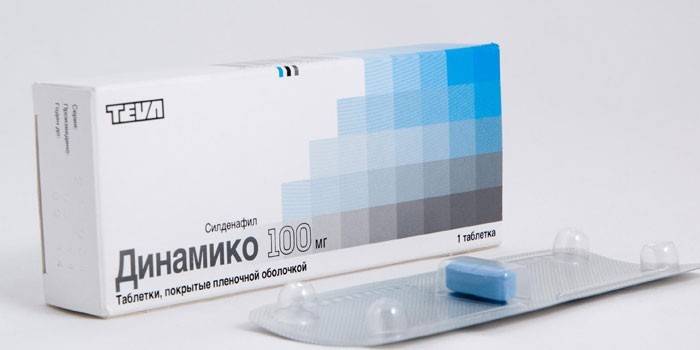 Таблетки Динаміко для чоловіків - механізм і час дії препарату, дозування, протипоказання і ціна