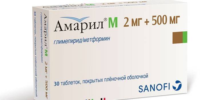 Амаріл М - показання і побічні дії, аналоги і ціна препарату