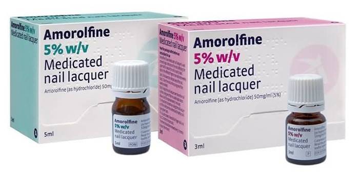 Аморолфіна від грибка - діюча речовина лаку і крему, застосування, протипоказання та відгуки