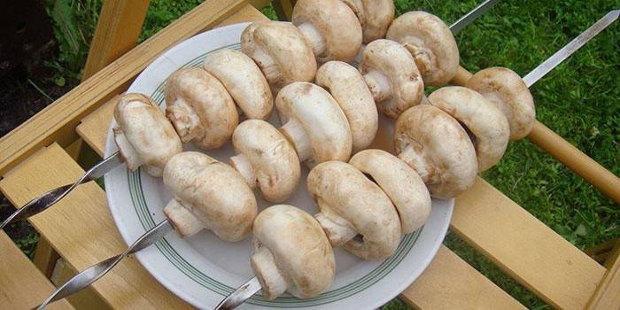 Як замаринувати гриби печериці для шашлику: смачні рецепти