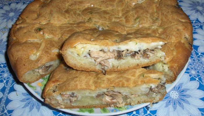 Пиріг з сайрою в духовці: рецепти приготування з картоплею і рисом
