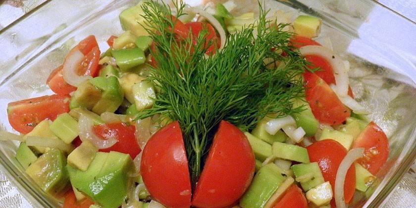 Салат з авокадо і огірком - покрокові рецепти приготування з фото