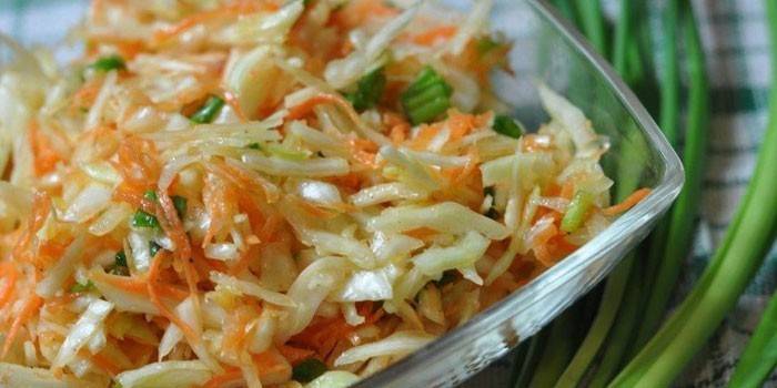 Салат з капусти з оцтом і цукром - як швидко і смачно готувати вдома