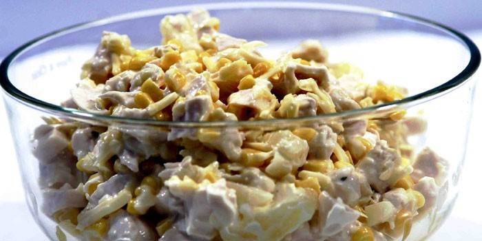 Салат з курки з сиром і яйцем: як приготувати інгредієнти і заправити, фото і відео